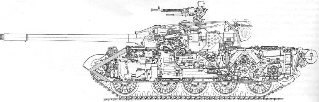 Чертеж т72 в разрезе